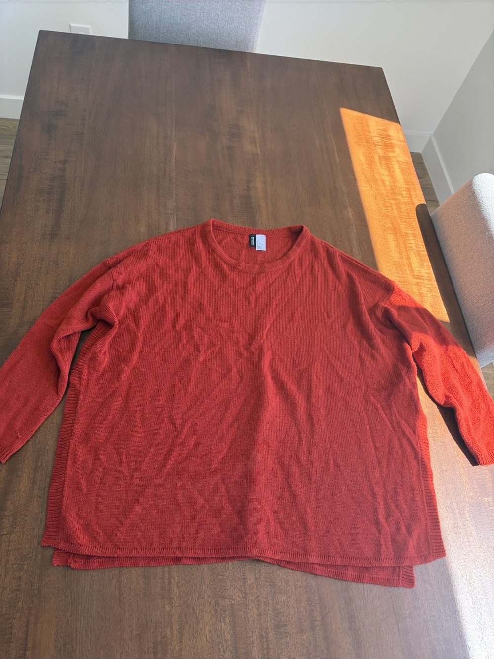 H&M Men's Crewneck Sweater - Burnt Orange
